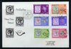 Dominica 1974 Stamp Centenary perf set of 6 on illustrated cover with first day cancels