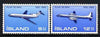 Iceland 1969 50th Anniversary of Icelandic Aviation perf set of 2 unmounted mint, SG 463-64*