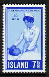 Iceland 1970 50th Anniversary of Icelandic Nurses Association 7k unmounted mint, SG 475*