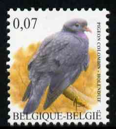 Belgium 2002-09 Birds #5 Stock Dove 0.07 Euro unmounted mint, SG 3694
