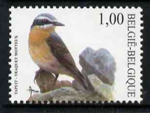 Belgium 2002-09 Birds #5 Wheatear 1.00 Euro unmounted mint, SG 3705