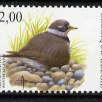 Belgium 2002-09 Birds #5 Ringed Plover 2.00 Euro unmounted mint, SG 3706