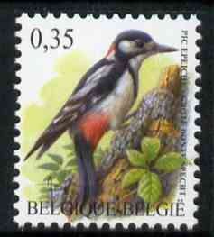 Belgium 2002-09 Birds #5 Great Spotted Woodpecker 0.35 Euro unmounted mint SG 3700