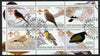 Benin 2002 Pigeons perf sheetlet containing set of 6 values, each with Scouts & Guides Logos cto used