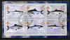 Congo 2002 Fish #2 perf sheetlet containing set of 6 values, each with Scouts & Guides Logos cto used
