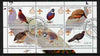 Congo 2002 Game Birds perf sheetlet containing set of 6 values, each with Scouts & Guides Logos cto used
