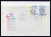 Finland 1985 Europa - Music Year perf set of 2 on Illustrated cover with special first day cancel