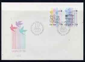 Finland 1985 Europa - Music Year perf set of 2 on Illustrated cover with special first day cancel