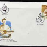 Portugal - Madeira 1985 Europa - Music Year perf 60E on Illustrated cover with special first day cancel