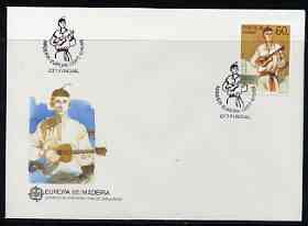 Portugal - Madeira 1985 Europa - Music Year perf 60E on Illustrated cover with special first day cancel