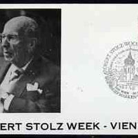 Postmark - Austria 1980 illustrated cover for Robert Stoltz week with special cancellation