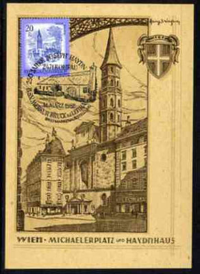 Austria 1982 illustrated postcard honouring Joseph Haydn with special birthplace cancellation