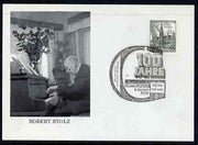 Postmark - Austria 1980 illustrated card for Robert Stoltz with special 100 Years cancellation