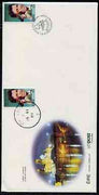 Ireland 1984 John McCormack 22p on illustrated cover with first day cancel plus additional 22p stamp with Athlone cancel (McCormack's birthplace)