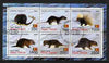 Timor (East) 2001 Porcupines perf sheetlet containing set of 6 values cto used