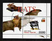 Timor (East) 2001 Bats perf m/sheet cto used