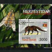 Timor (East) 2001 Mongoose (Bee in margin) perf m/sheet cto used