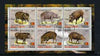 Timor (East) 2001 Hogs perf sheetlet containing set of 6 values cto used