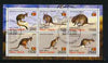 Timor (East) 2001 Kangaroos perf sheetlet containing set of 6 values cto used