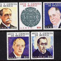 Mexico 1973 Arts & Sciences #3 (Astronomers) set of 5 unmounted mint (SG 1284-8)