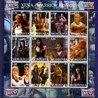 Mordovia Republic 2002 Xena - Warrior Princess #3 perf sheetlet containing set of 12 values unmounted mint