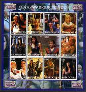 Mordovia Republic 2002 Xena - Warrior Princess #3 perf sheetlet containing set of 12 values unmounted mint