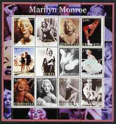Udmurtia Republic 2002 Marilyn Monroe #1 perf sheetlet containing set of 12 values unmounted mint