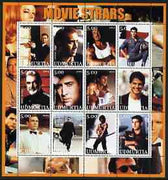 Udmurtia Republic 2002 Movie Stars #2 perf sheetlet containing set of 12 values unmounted mint (S Connery, Nicolas Cage, Stallone & Tom Cruise)