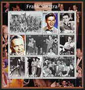 Karelia Republic 2002 Frank Sinatra #2 perf sheetlet containing set of 12 values unmounted mint