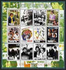 Touva 2002 The Beatles perf sheetlet containing set of 12 values unmounted mint