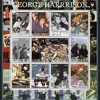 Udmurtia Republic 2002 George Harrison #2 perf sheetlet containing set of 12 values unmounted mint