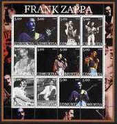 Udmurtia Republic 2002 Frank Zappa perf sheetlet containing set of 12 values unmounted mint