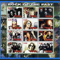 Touva 2002 Rock of the Past #2 perf sheetlet containing set of 12 values unmounted mint