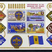 Barbados 1969 Scout Association perf m/sheet (only 13,000 produced) unmounted mint SG MS 397