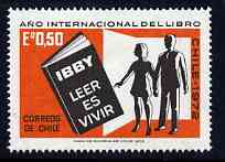 Chile 1972 International Book Year unmounted mint, SG 701*