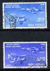 India 1958 Silver Jubilee of Indian Air Force set of 2 fine used, SG 397-98
