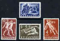 Bulgaria 1949 Physical Culture perf set of 4 unmounted mint, SG 756-59*