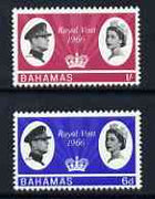 Bahamas 1966 Royal Visit perf set of 2 unmounted mint, SG 271-72