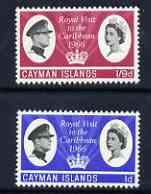 Cayman Islands 1966 Royal Visit perf set of 2 unmounted mint, SG 192-93