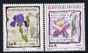 Croatia 1994 Flowers set of 2 unmounted mint SG 277-8