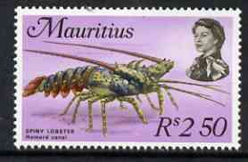 Mauritius 1969-73 Spiny Lobster 2r50 glazed paper (from def set) unmounted mint, SG 397a