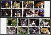 Rwanda 2002 Domestic Cats perf set of 16 cto used