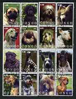 Congo 2002 Dogs #04 perf set of 16 cto used