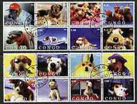 Congo 2003 Dogs #02 perf set of 16 cto used