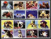 Congo 2003 Dogs #02 perf set of 16 cto used