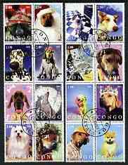 Congo 2003 Dogs #03 perf set of 16 cto used