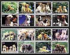 Congo 2003 Dogs #05 perf set of 16 cto used
