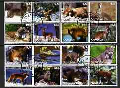 Somalia 2002 Wild Animals #04 perf set of 16 cto used