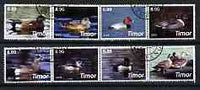 Timor 2003 Ducks perf set of 8 cto used