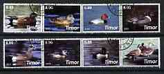 Timor 2003 Ducks perf set of 8 cto used